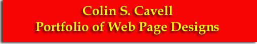 Colin S. Cavell's Portfolio of Web Page Designs
